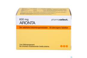 Sie sehen eine Packung Aronta Tabl 600mg 60st, Produktbild: 01 Aronta Tabl 600mg 60st, A-Nr.: 5764311 - 01
