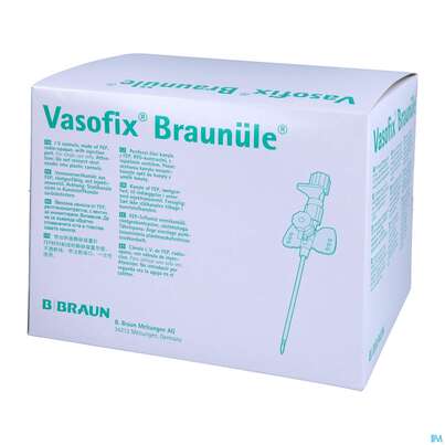 Injektionsspritzen U.zubeh. Verweilkanuelen Vasofix Braunuele G22 25mm Blau 50st, A-Nr.: 1608933 - 02