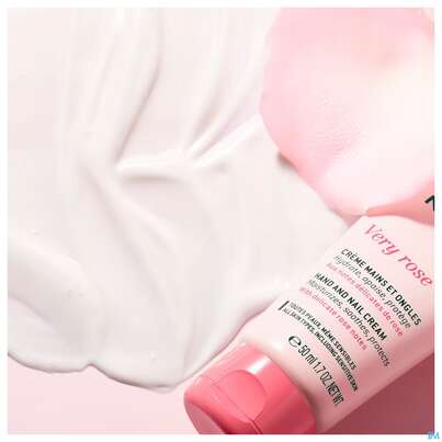 Sie sehen eine Packung Nuxe Very Rose Rose Hand +nail Cream 50ml, Produktbild: 02 Nuxe Very Rose Rose Hand +nail Cream 50ml, A-Nr.: 5837487 - 02