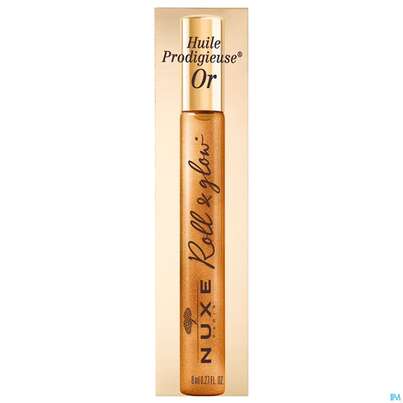 Nuxe Xmas/2023/hp Or Roll&amp;glow Huile Prodigieuse Or Roll +glow 8ml, A-Nr.: 5821026 - 01