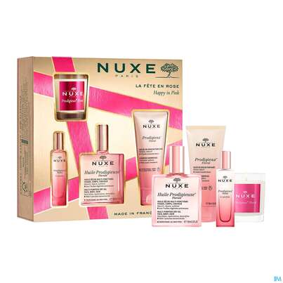 Nuxe Xmas/2023/happy In Pink Hp Oel Fl100 +douche 100 Flüssig Parfum 15ml +kerze Flora 1st, A-Nr.: 5808824 - 03