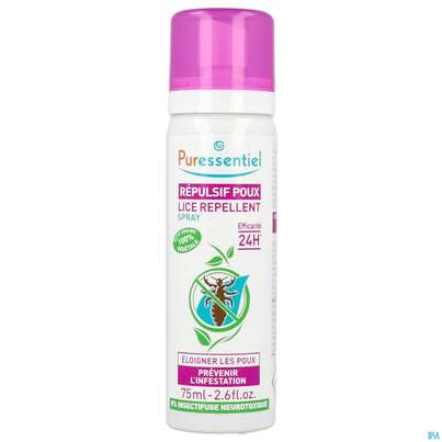 Sie sehen eine Packung Puressentiel Aetherische Oele Laeuse/vorbeugung 24h Wirkung 75ml, Produktbild: 02 Puressentiel Aetherische Oele Laeuse/vorbeugung 24h Wirkung 75ml, A-Nr.: 4844203 - 02