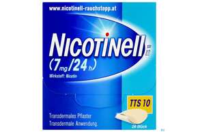 Nicotinell Transdermale Pflaster Tts 10 ( 7mg/24h) 28st, A-Nr.: 1254518 - 01