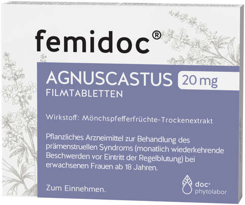 femidoc® AGNUSCASTUS 20 MG - FILMTABLETTEN, A-Nr.: 3921019 - 01