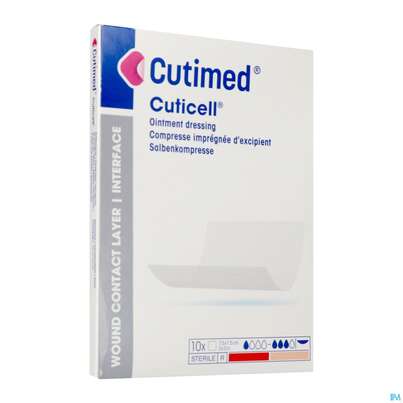 Sie sehen eine Packung Wundauflagen Cutimed Distanzgitter Eucerit 7,5x 7,5cm 71007 10st, Produktbild: 04 Wundauflagen Cutimed Distanzgitter Eucerit 7,5x 7,5cm 71007 10st, A-Nr.: 4321758 - 04