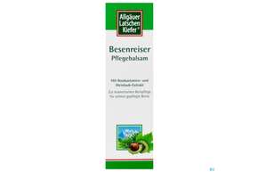 Sie sehen eine Packung Allgaeuer Latschenkiefer Besenreiser Pflegebalsam 75ml, Produktbild: 01 Allgaeuer Latschenkiefer Besenreiser Pflegebalsam 75ml, A-Nr.: 5730648 - 01