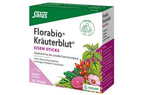 Sie sehen eine Packung Florabio® Kräuterblut® Eisen Sticks, Produktbild: 01 Florabio® Kräuterblut® Eisen Sticks, A-Nr.: 5880572 - 01