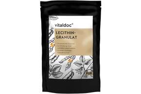 Sie sehen eine Packung vitaldoc® LECITHIN GRANULAT PUR, Produktbild: 01 vitaldoc® LECITHIN GRANULAT PUR, A-Nr.: 5912935 - 01