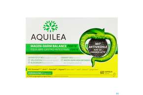 Sie sehen eine Packung Aquilea Gastro Tabl/forte Balance Magen Darm 60st, Produktbild: 01 Aquilea Gastro Tabl/forte Balance Magen Darm 60st, A-Nr.: 5719842 - 01