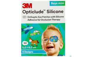 Augenpflaster Opticlude Silicone Boy Mini 5x 6cm 2737pb 50st, A-Nr.: 4531102 - 01