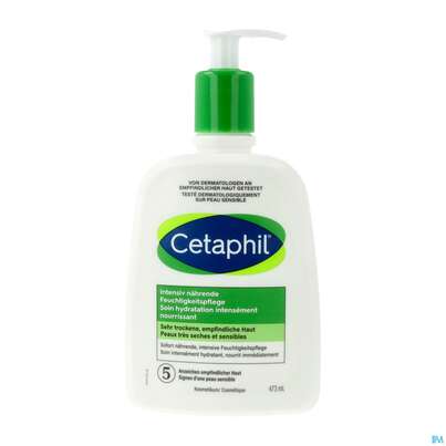 Sie sehen eine Packung Cetaphil Feuchtigkeitspflege Intensiv Naehrend 473ml, Produktbild: 02 Cetaphil Feuchtigkeitspflege Intensiv Naehrend 473ml, A-Nr.: 5759652 - 02