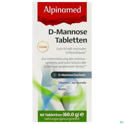 D-mannose Tabl -alpinamed +biotin +vitamin C 60st, A-Nr.: 5852185 - 01