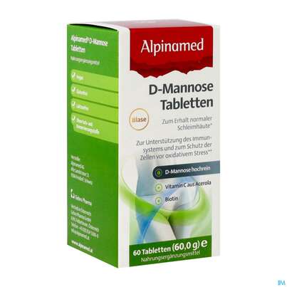 D-mannose Tabl -alpinamed +biotin +vitamin C 60st, A-Nr.: 5852185 - 02