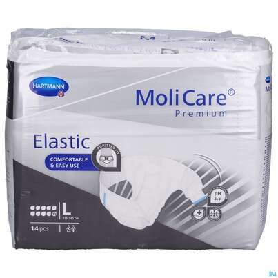 Inkontinenz Molicare Premium/elastic 10 Tropfen L 14st, A-Nr.: 5174377 - 01