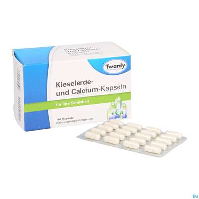 Kieselerde +calcium Kapseln-twardy 160st, A-Nr.: 1489925 - 05