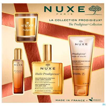Nuxe Xmas/2023/prod.collection Hp Oel 100ml+douche 100 +le Parfum 15ml+kerze 1st, A-Nr.: 5808818 - 01