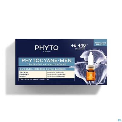 Phyto Cyane Men Progressive 12x3,5ml 42ml, A-Nr.: 5222426 - 01