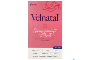Sie sehen eine Packung Velnatal Kapseln Schwangerschaft +stillzeit 90st, Produktbild: 01 Velnatal Kapseln Schwangerschaft +stillzeit 90st, A-Nr.: 5754465 - 01