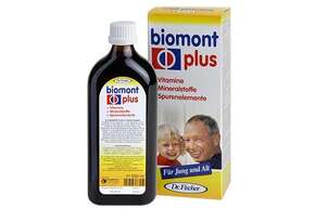 Sie sehen eine Packung Biomont plus Elixier, Produktbild: 01 Biomont plus Elixier, A-Nr.: 3728794 - 01