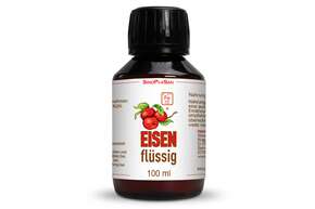 Sie sehen eine Packung Eisen flüssig mit Dattelextrakt 100 ml, Produktbild: 01 Eisen flüssig mit Dattelextrakt 100 ml, A-Nr.: 5173745 - 01