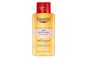Sie sehen eine Packung Eucerin pH5 Duschöl + Pumpe, Produktbild: 01 Eucerin pH5 Duschöl + Pumpe, A-Nr.: 2069378 - 01