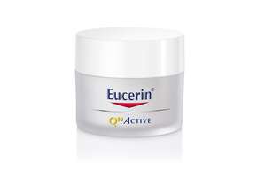 Sie sehen eine Packung Eucerin Q10 ACTIVE Tagespflege für trockene Haut, Produktbild: 01 Eucerin Q10 ACTIVE Tagespflege für trockene Haut, A-Nr.: 2246811 - 01