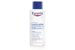 Sie sehen eine Packung Eucerin COMPLETE REPAIR Lotion 10% Urea für sehr trockene Haut, Produktbild: 01 Eucerin COMPLETE REPAIR Lotion 10% Urea für sehr trockene Haut, A-Nr.: 3865077 - 01