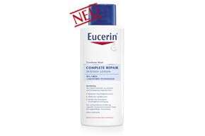 Sie sehen eine Packung Eucerin Complete Repair Lotion 10% Urea, Produktbild: 01 Eucerin Complete Repair Lotion 10% Urea, A-Nr.: 4052471 - 01