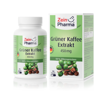 Zeinpharma Grüner Kaffee Extrakt 450 Kapseln, A-Nr.: 4182802 - 01