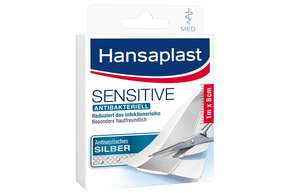 Hansaplast Sensitive MED antibakteriell 1m x 8cm, A-Nr.: 4174180 - 01