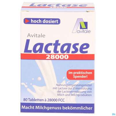 Lactase Tabl 28.000 Fcc 80st, A-Nr.: 5296264 - 01