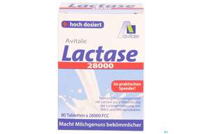 Lactase Tabl 28.000 Fcc 80st, A-Nr.: 5296264 - 01