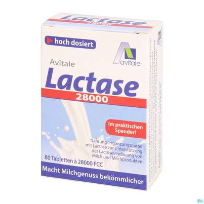 Lactase Tabl 28.000 Fcc 80st, A-Nr.: 5296264 - 02