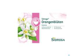 Sie sehen eine Packung Sidroga Tee Doppelkammerbeutel Orangenblueten 20st, Produktbild: 01 Sidroga Tee Doppelkammerbeutel Orangenblueten 20st, A-Nr.: 4104280 - 01