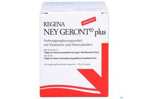 Sie sehen eine Packung Regena Ney Kapseln Geront Plus 60st, Produktbild: 01 Regena Ney Kapseln Geront Plus 60st, A-Nr.: 4169500 - 01