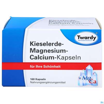 Kieselerde +calcium+magnesium Kapseln-twardy 160st, A-Nr.: 1574401 - 01