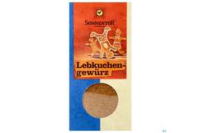 Sie sehen eine Packung Sonnentor Gewuerzmischung/bio Lebkuchen 00361 40g, Produktbild: 01 Sonnentor Gewuerzmischung/bio Lebkuchen 00361 40g, A-Nr.: 3739415 - 01