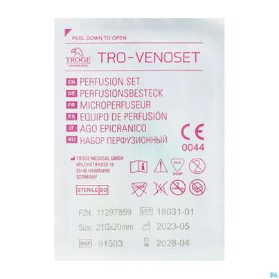 Injektionsspritzen U.zubeh. Butterfly Perfusionsbesteck Tro-venoset 21g 1st, A-Nr.: 5062690 - 02