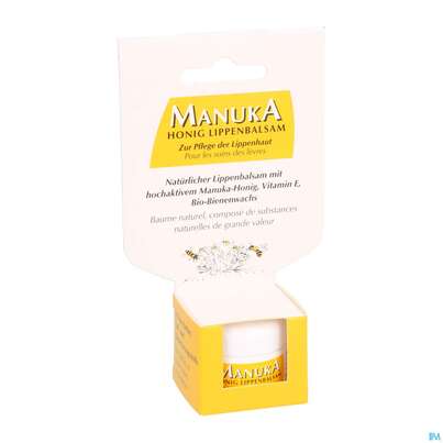 Sie sehen eine Packung Lippenbalsam Manuka Honig Tg 5ml, Produktbild: 03 Lippenbalsam Manuka Honig Tg 5ml, A-Nr.: 3881001 - 03