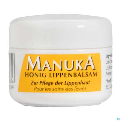 Sie sehen eine Packung Lippenbalsam Manuka Honig Tg 5ml, Produktbild: 04 Lippenbalsam Manuka Honig Tg 5ml, A-Nr.: 3881001 - 04