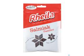 Sie sehen eine Packung Rheila Zuckerhaltig Pastillen Salmiak 90g, Produktbild: 01 Rheila Zuckerhaltig Pastillen Salmiak 90g, A-Nr.: 4517177 - 01