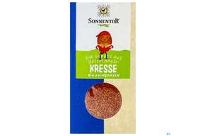 Sie sehen eine Packung Sonnentor Bio Kresse 00107 120g, Produktbild: 01 Sonnentor Bio Kresse 00107 120g, A-Nr.: 3391308 - 01