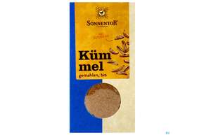 Sie sehen eine Packung Sonnentor Bio Kuemmel Gemahlen 00303 60g, Produktbild: 01 Sonnentor Bio Kuemmel Gemahlen 00303 60g, A-Nr.: 3740217 - 01