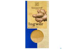 Sie sehen eine Packung Sonnentor Ingwer/bio Gemahlen 00679 30g, Produktbild: 01 Sonnentor Ingwer/bio Gemahlen 00679 30g, A-Nr.: 5477095 - 01