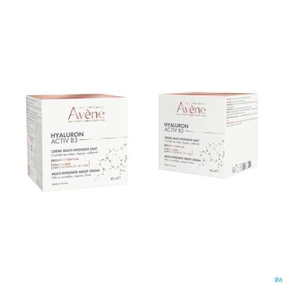 Sie sehen eine Packung Avene Hyaluron Activ B3 Nachtcreme 40ml, Produktbild: 10 Avene Hyaluron Activ B3 Nachtcreme 40ml, A-Nr.: 5693261 - 10