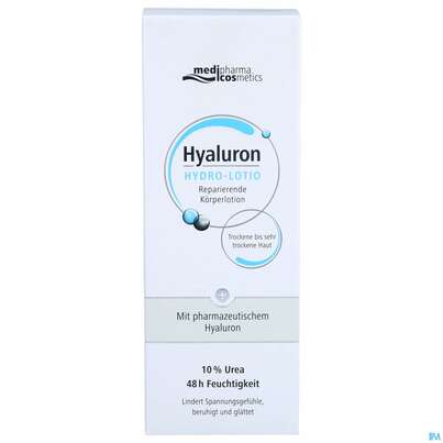 Sie sehen eine Packung Hyaluron Hydro-lotio 250ml, Produktbild: 01 Hyaluron Hydro-lotio 250ml, A-Nr.: 4890545 - 01
