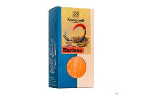 Sie sehen eine Packung Sonnentor Gewuerzmischung/bio Harissa 01218 70g, Produktbild: 01 Sonnentor Gewuerzmischung/bio Harissa 01218 70g, A-Nr.: 5743728 - 01