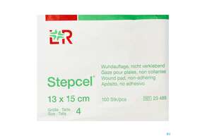 Wundauflagen Stepcel/gazelin Unsteril Gr 4 100st, A-Nr.: 3854116 - 01