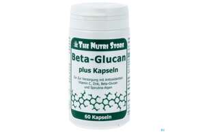 Sie sehen eine Packung Betaglucan Plus Kapseln Vitamin C Zink Spirulina 60st, Produktbild: 01 Betaglucan Plus Kapseln Vitamin C Zink Spirulina 60st, A-Nr.: 3821861 - 01