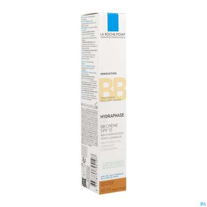 Sie sehen eine Packung La Roche Posay Hydraphase Feuchtigkeitscreme Bb Mittel 40ml, Produktbild: 02 La Roche Posay Hydraphase Feuchtigkeitscreme Bb Mittel 40ml, A-Nr.: 5716039 - 02